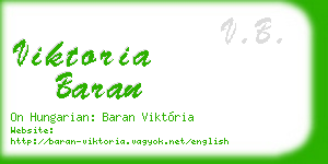 viktoria baran business card