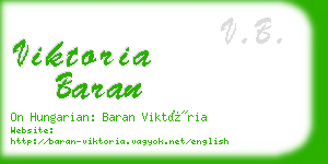 viktoria baran business card